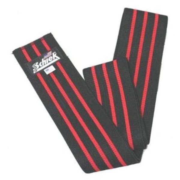 Schiek Sports Schiek Sports S-1178BV Black Line Knee Wraps with Fabric Hook and Eye S-1178BV - main